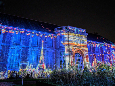 La façade d'honneur du musée des Beaux-arts - Honneur à jean Moulin - Chartres en lumières