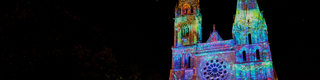 BLEU – miroir des Hommes et du Ciel - Portail royal de la cathédrale