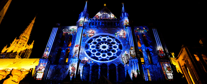 rose du portail sud - cathédrale de Chartres - Spectaculaires, Les Allumeurs d’images