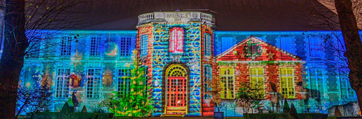  façade d'honneur du musée des Beaux-arts  - La Laponie - Noël 2022