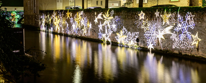 Quai Gloriette - Nuées célestes - Chartres en lumières