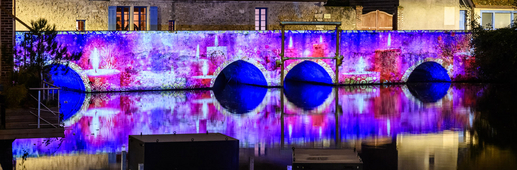 Moulin et pont Saint-Père - Rivière des lutins - Noël 2023