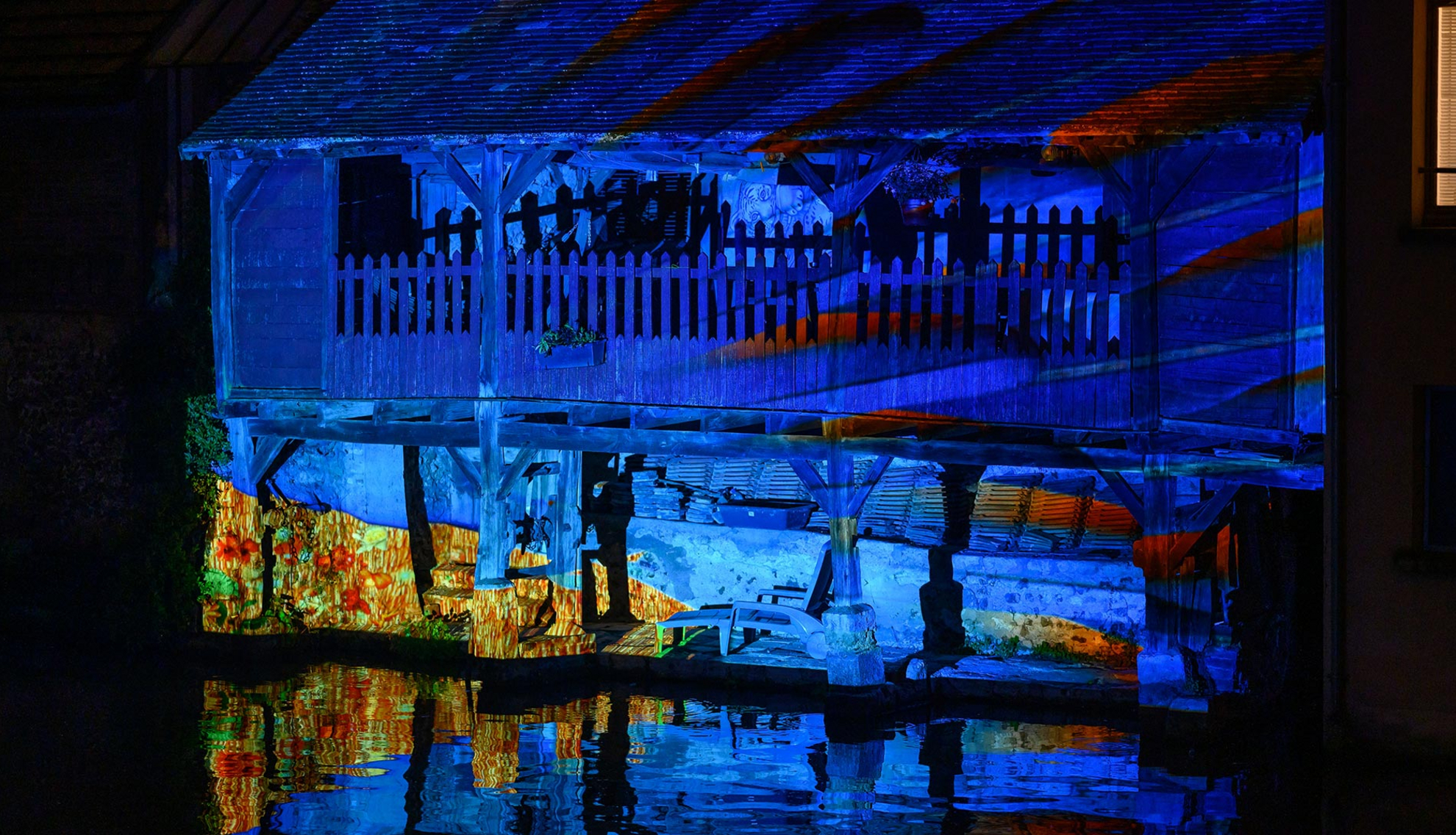 Faunes et flores - lavoir grenouillère - Chartres en lumières Faunes et flores - lavoir grenouillère - Chartres en lumières