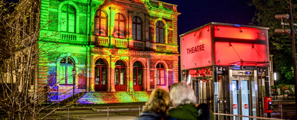 Le Th&eacute;&acirc;tre de Chartres illumin&eacute; par Chartres en lumi&egrave;res