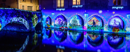 Pont et arcades Saint-Hilaire - Rivière des lutins - Chartres en lumières
