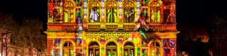 A l'Italienne - illumination du Théâtre de Chartres - Noir Saber