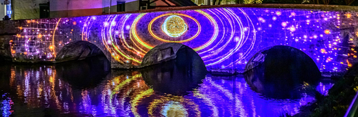 Résonances, illumination du pont des Minimes - Holymage Résonances, illumination du pont des Minimes - Holymage