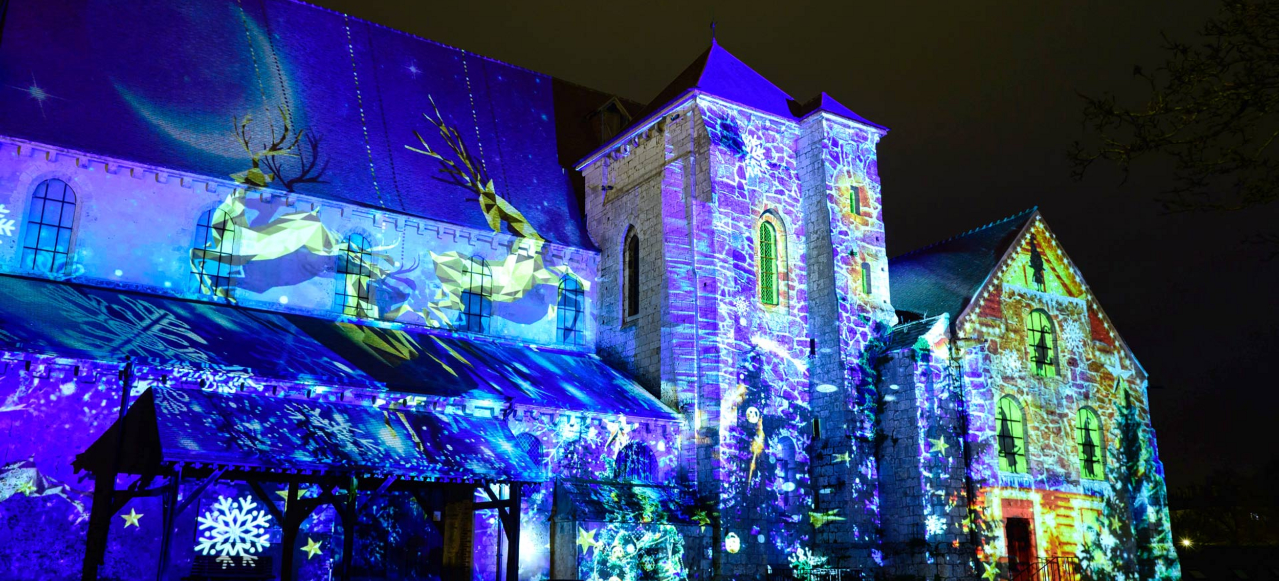 Le d&eacute;collage du p&egrave;re No&euml;l - Coll&eacute;giale Saint-Andr&eacute; - Chartres en lumi&egrave;res