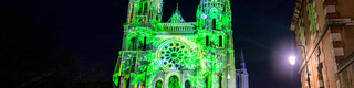 Portail Royal de la cathédrale - Esprit de Noël - Chartres en lumières
